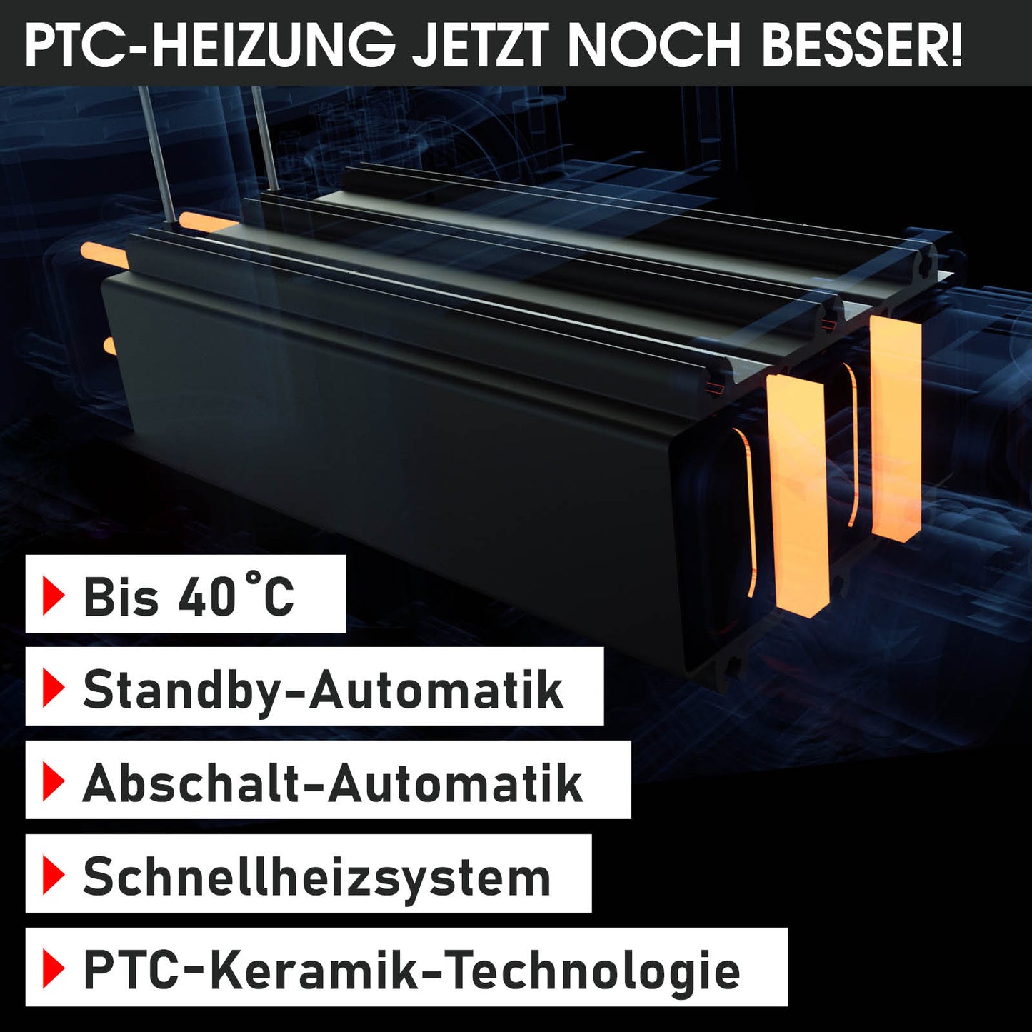 PTC-Heizung mit Standby-Automatik, Abschalt-Automatik, Schnellheizung bis 40°C für Whirlpool Outdoor.