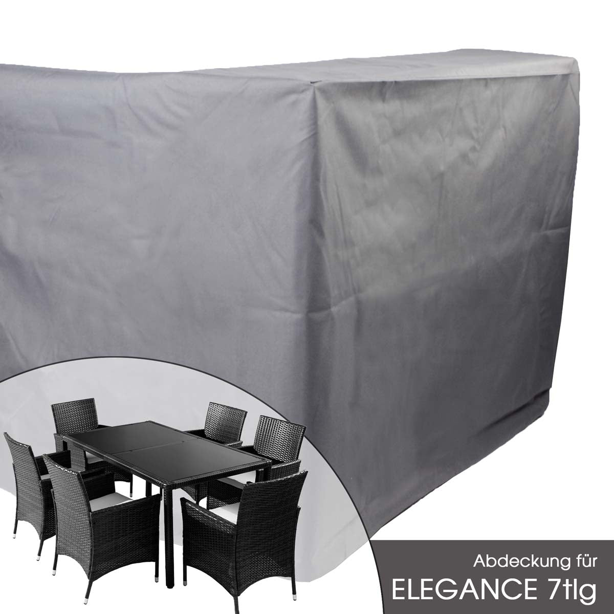 Abdeckung für Gartenmöbelset 205x120x86 cm