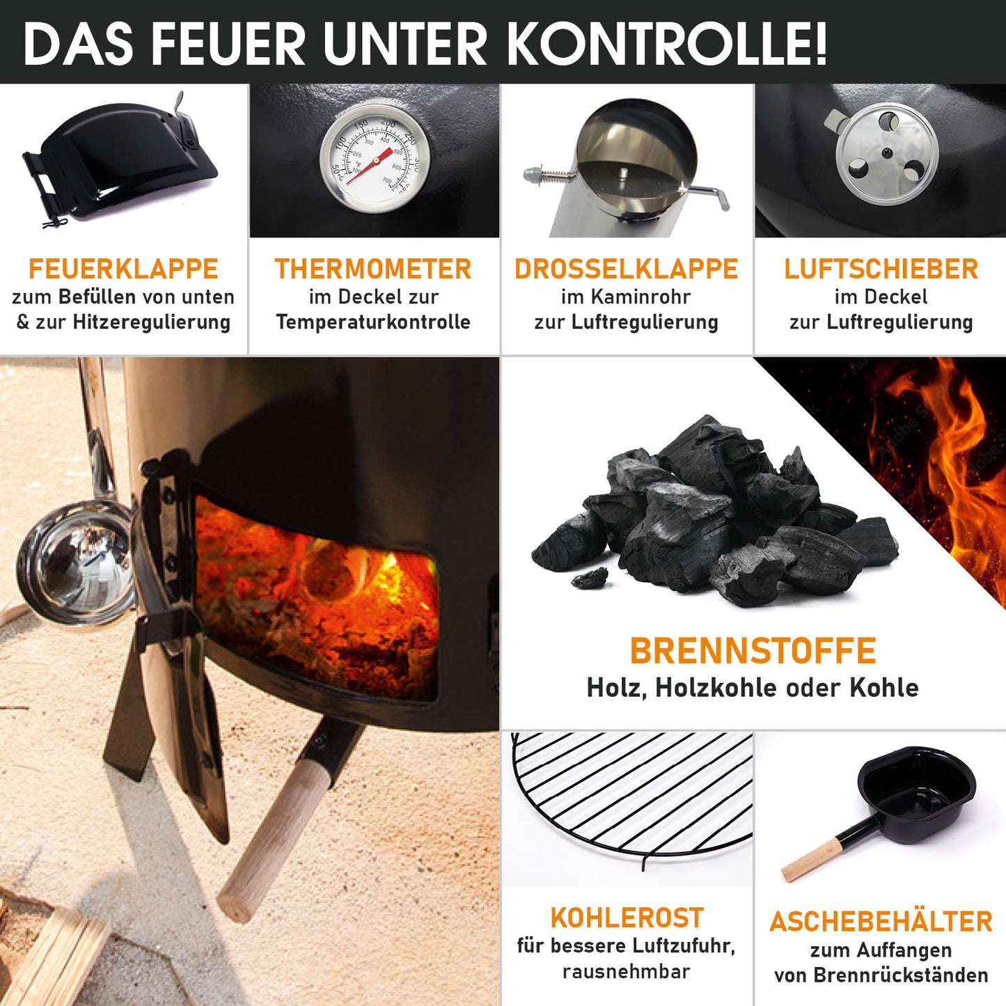 Gulaschkanone Eintopfofen DELUXE 8tlg