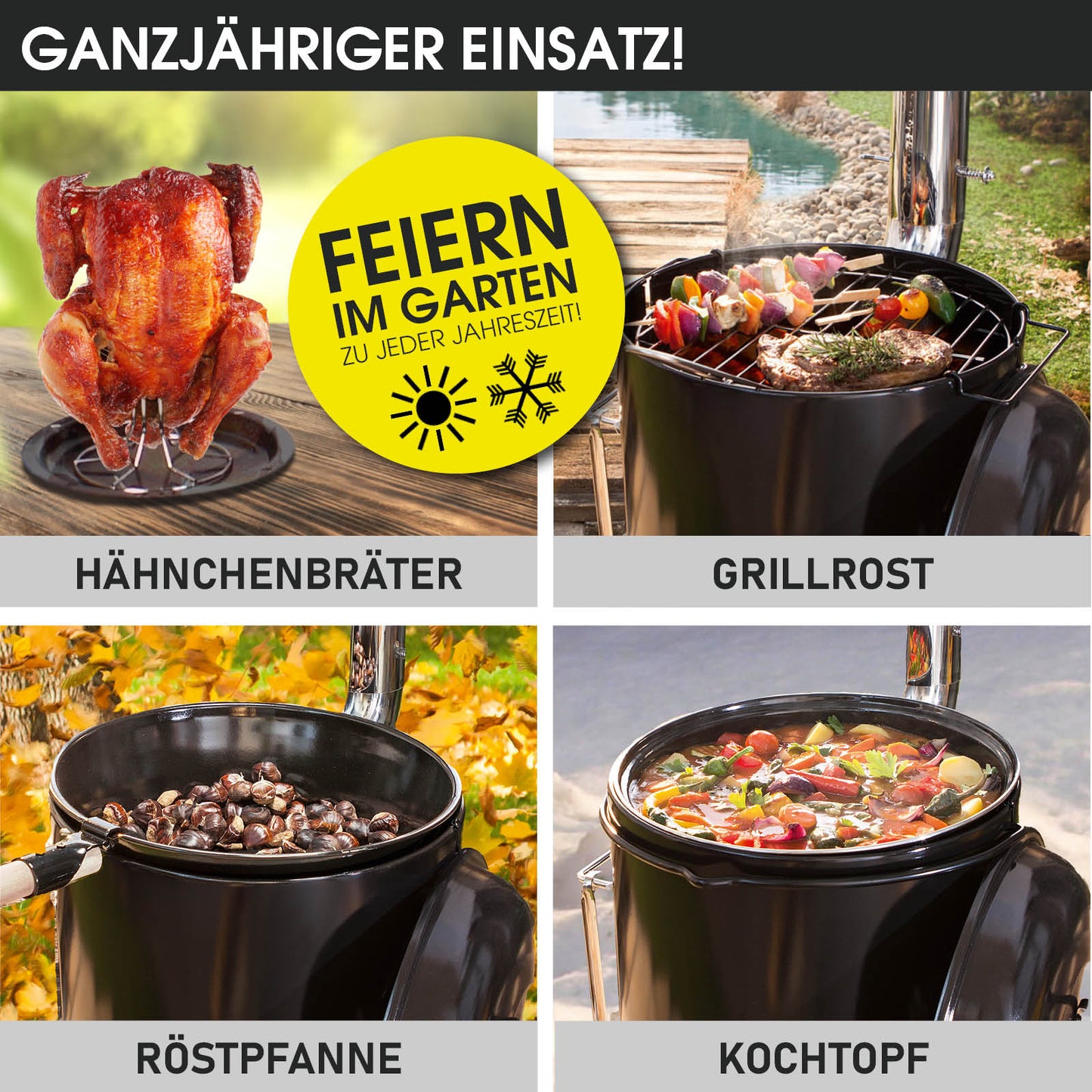 Gulaschkanone Eintopfofen DELUXE 8tlg