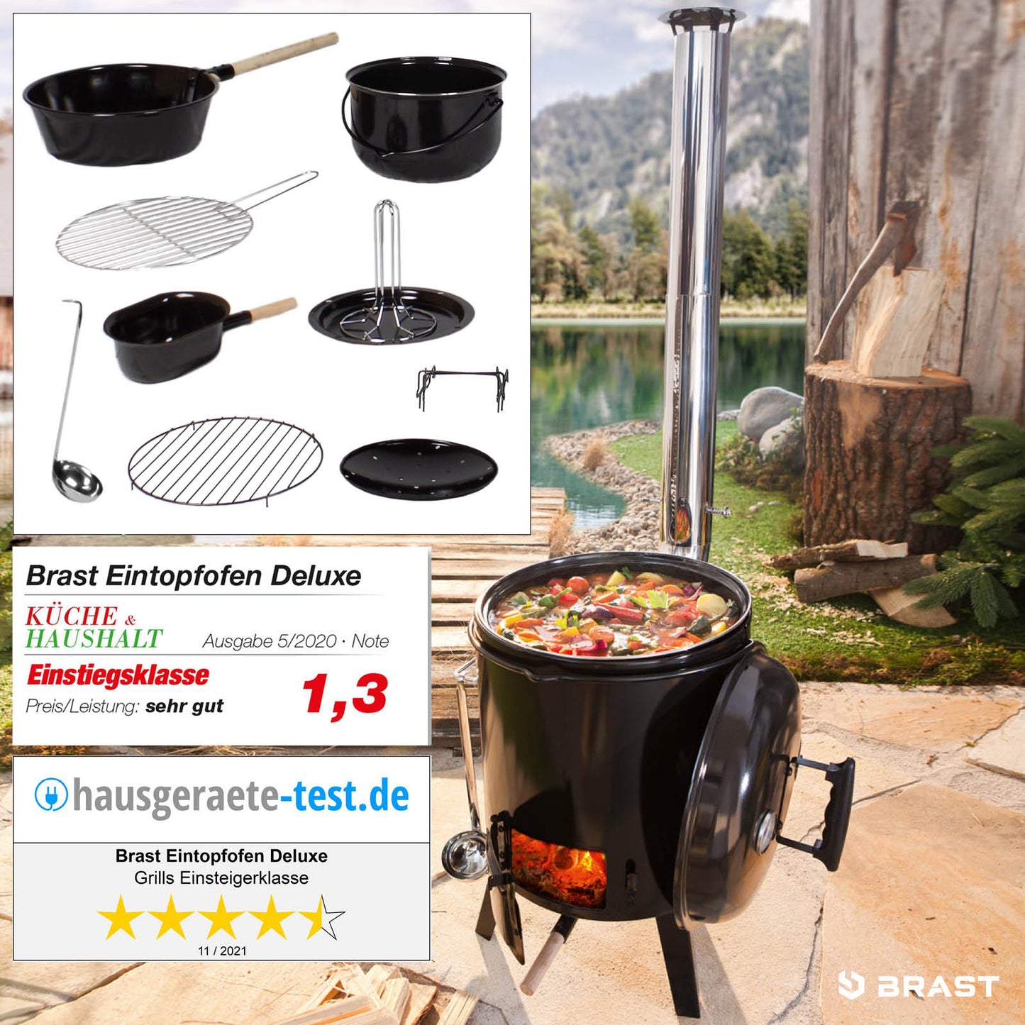 Gulaschkanone Eintopfofen DELUXE 8tlg