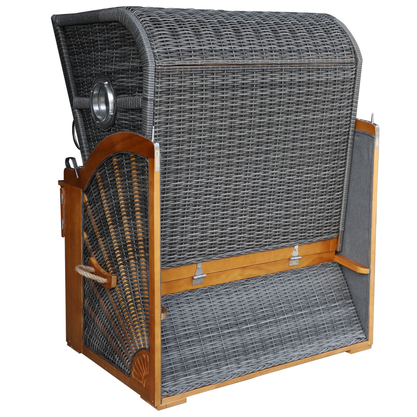 Strandkorb OCEAN VIEW Prestige grau