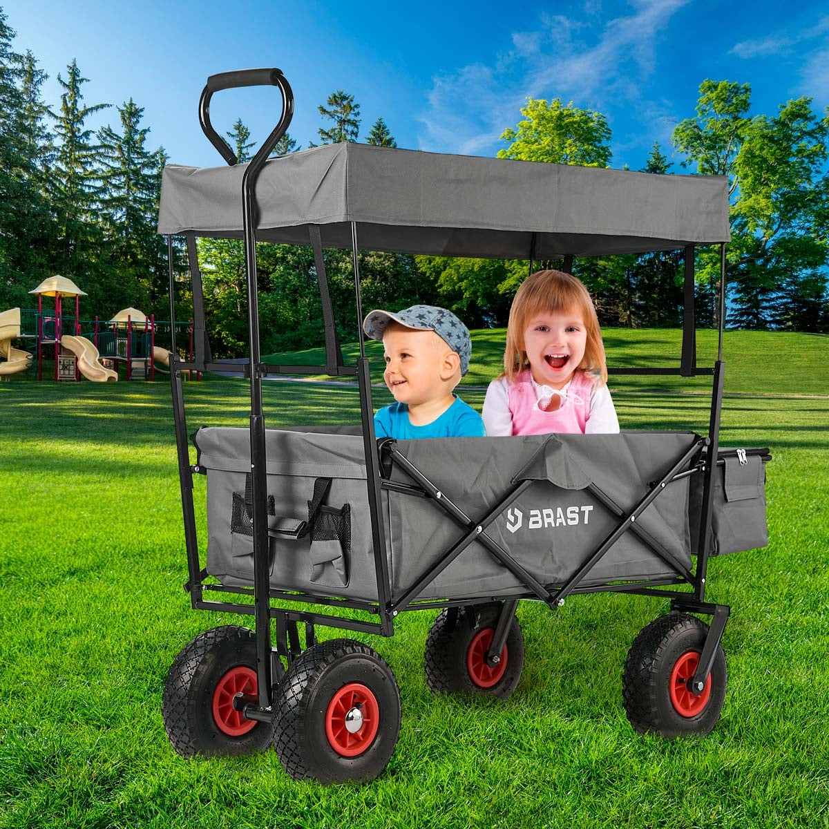 BRAST Bollerwagen / grau