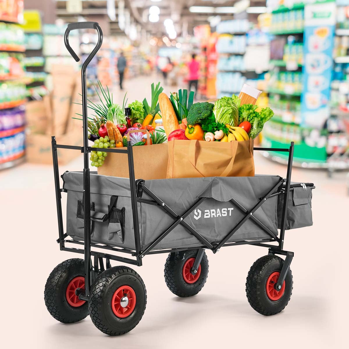 BRAST Bollerwagen / grau