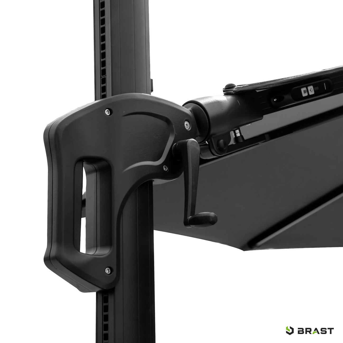 Alu Ampelschirm 350cm grau