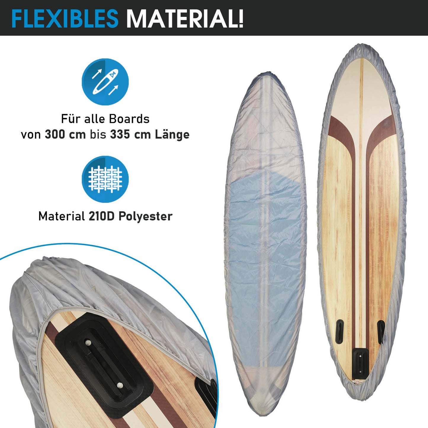 SUP Board Tragegurt mit Schutzhaube