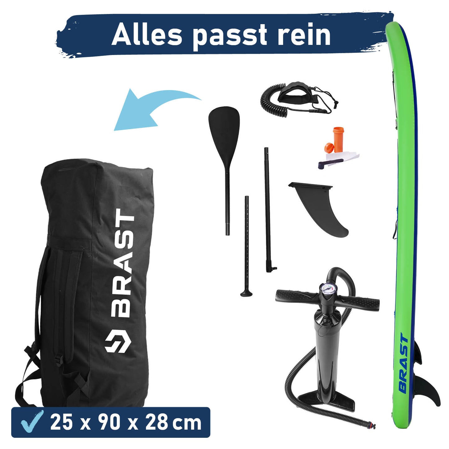 SUP Board aufblasbar PRIMO 320 green