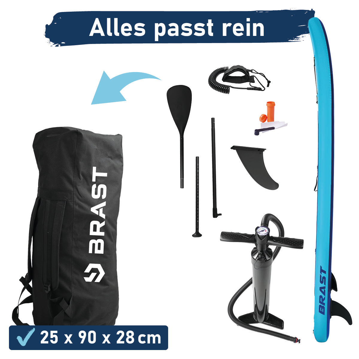 SUP Board aufblasbar PRIMO 320 blue