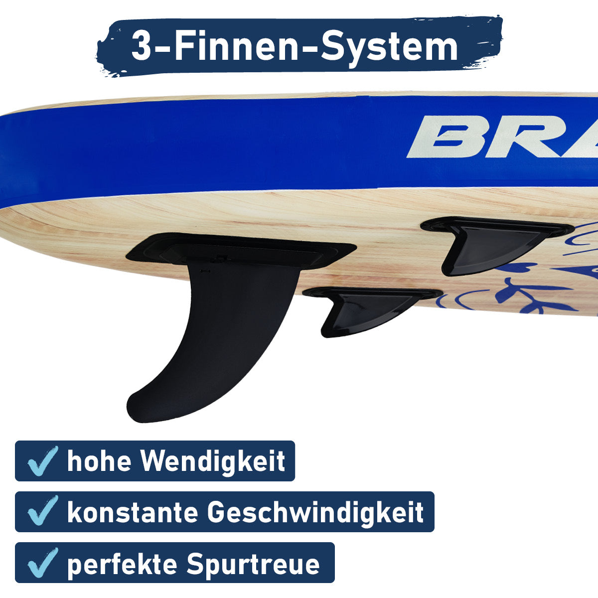 Aufblasbares SUP Board Set SUMMER 320 natural blue