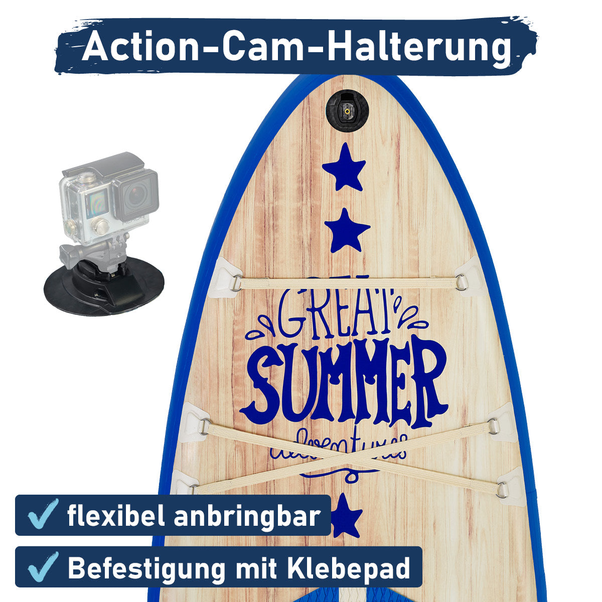 Aufblasbares SUP Board Set SUMMER 320 natural blue
