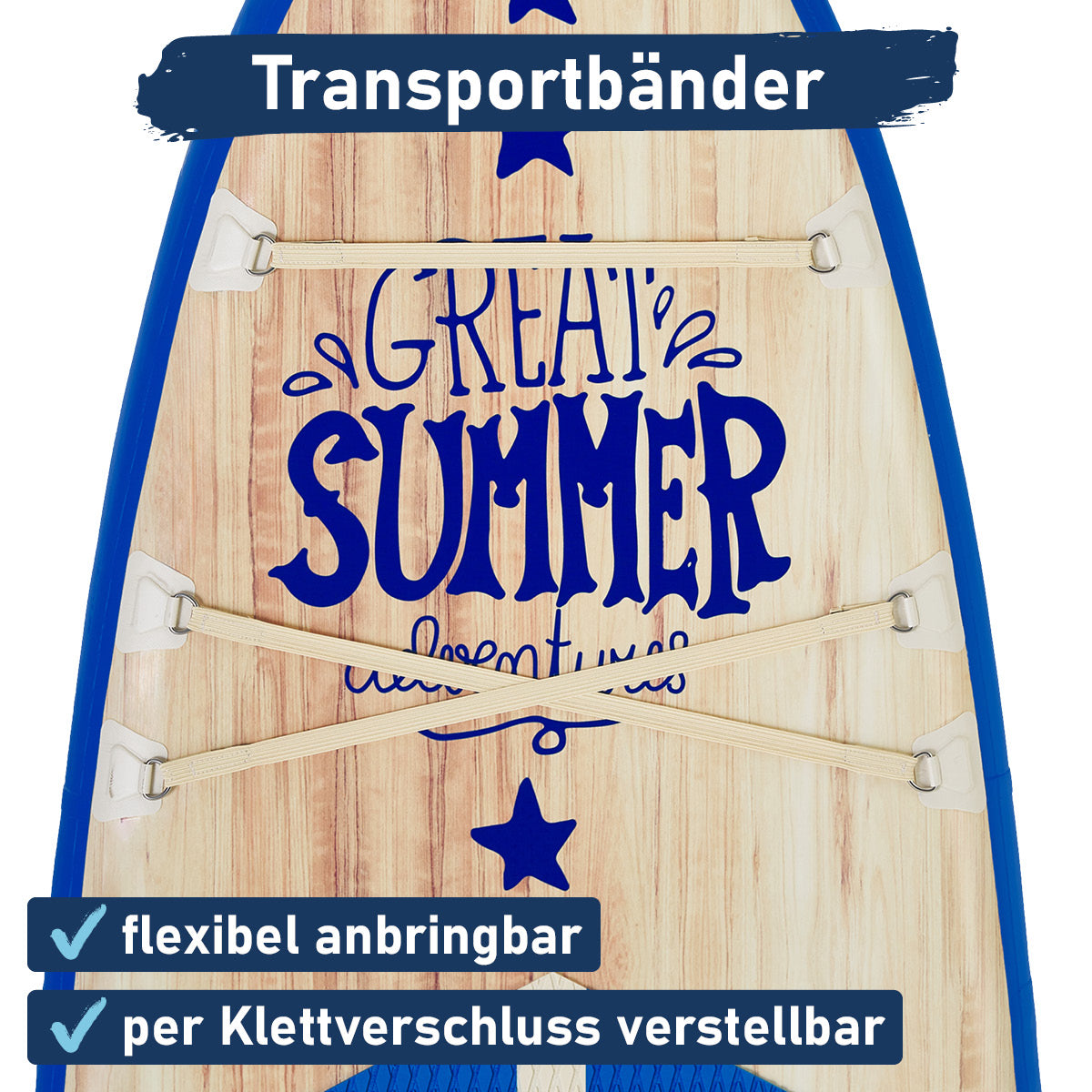 Aufblasbares SUP Board Set SUMMER 320 natural blue
