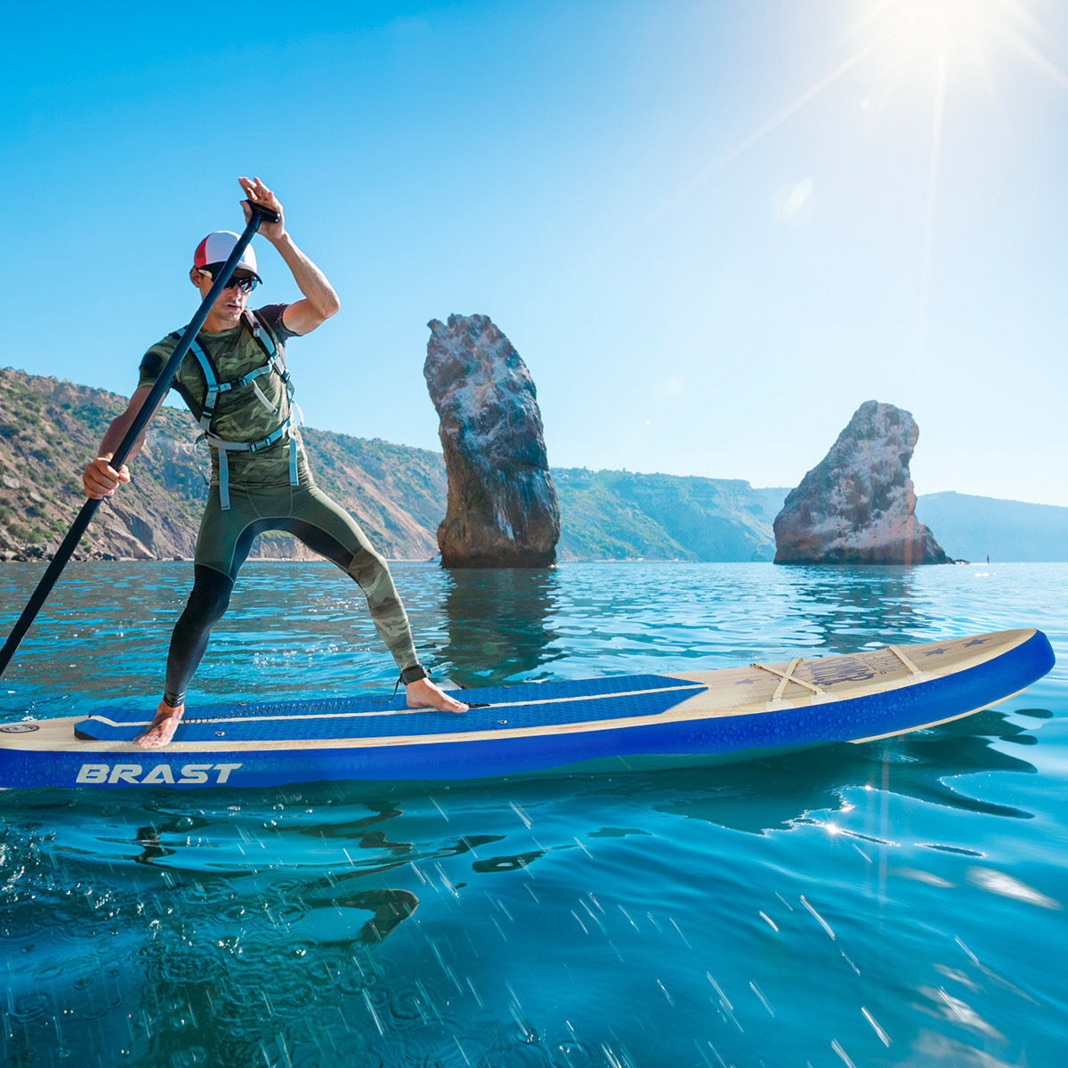 Aufblasbares SUP Board Set SUMMER 320 natural blue