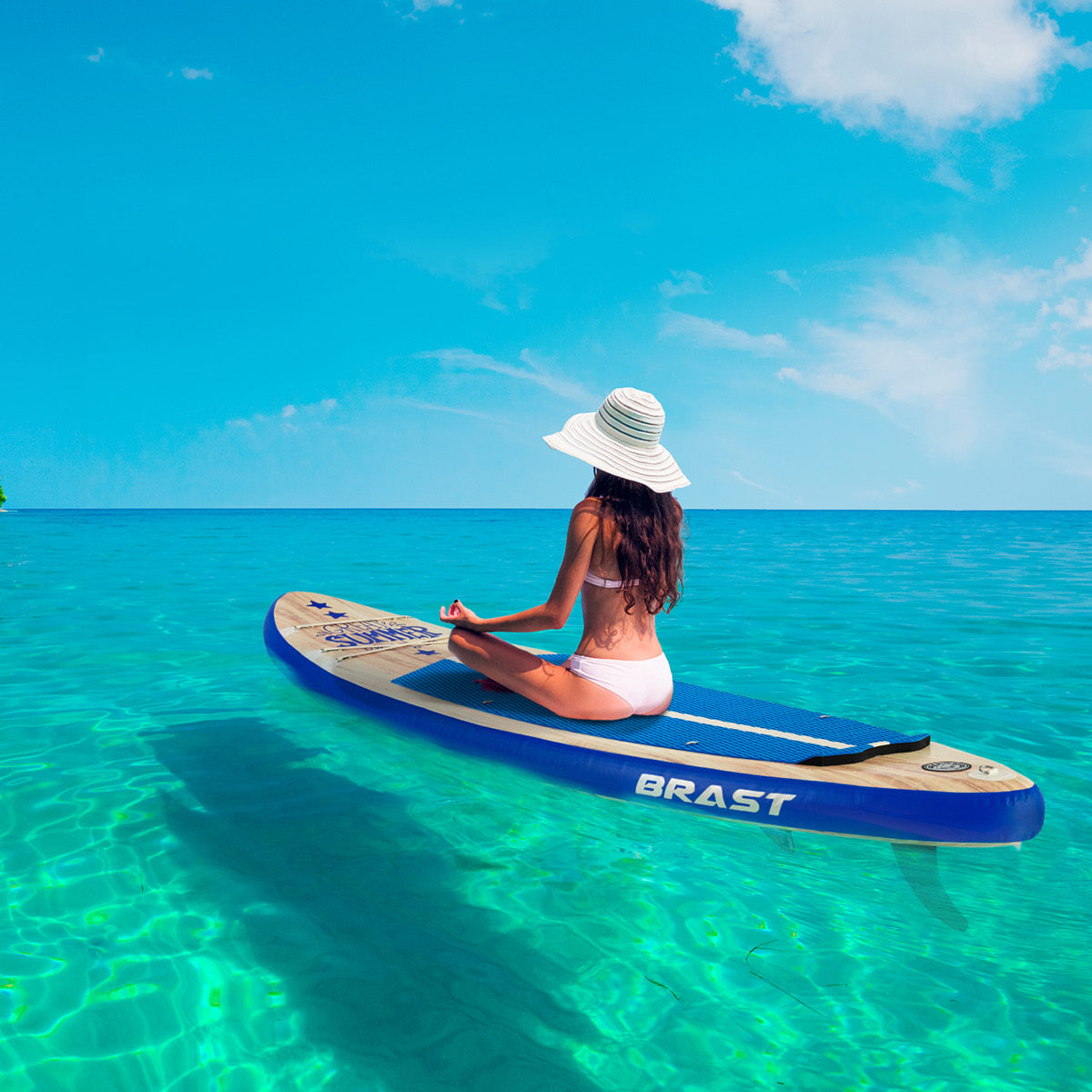 Aufblasbares SUP Board Set SUMMER 320 natural blue