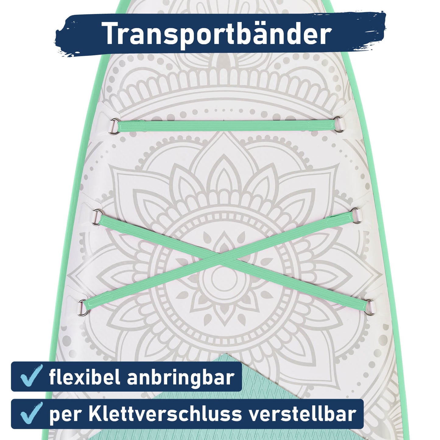 Aufblasbares SUP Board Set mit Sitz FLOWER 300 lime