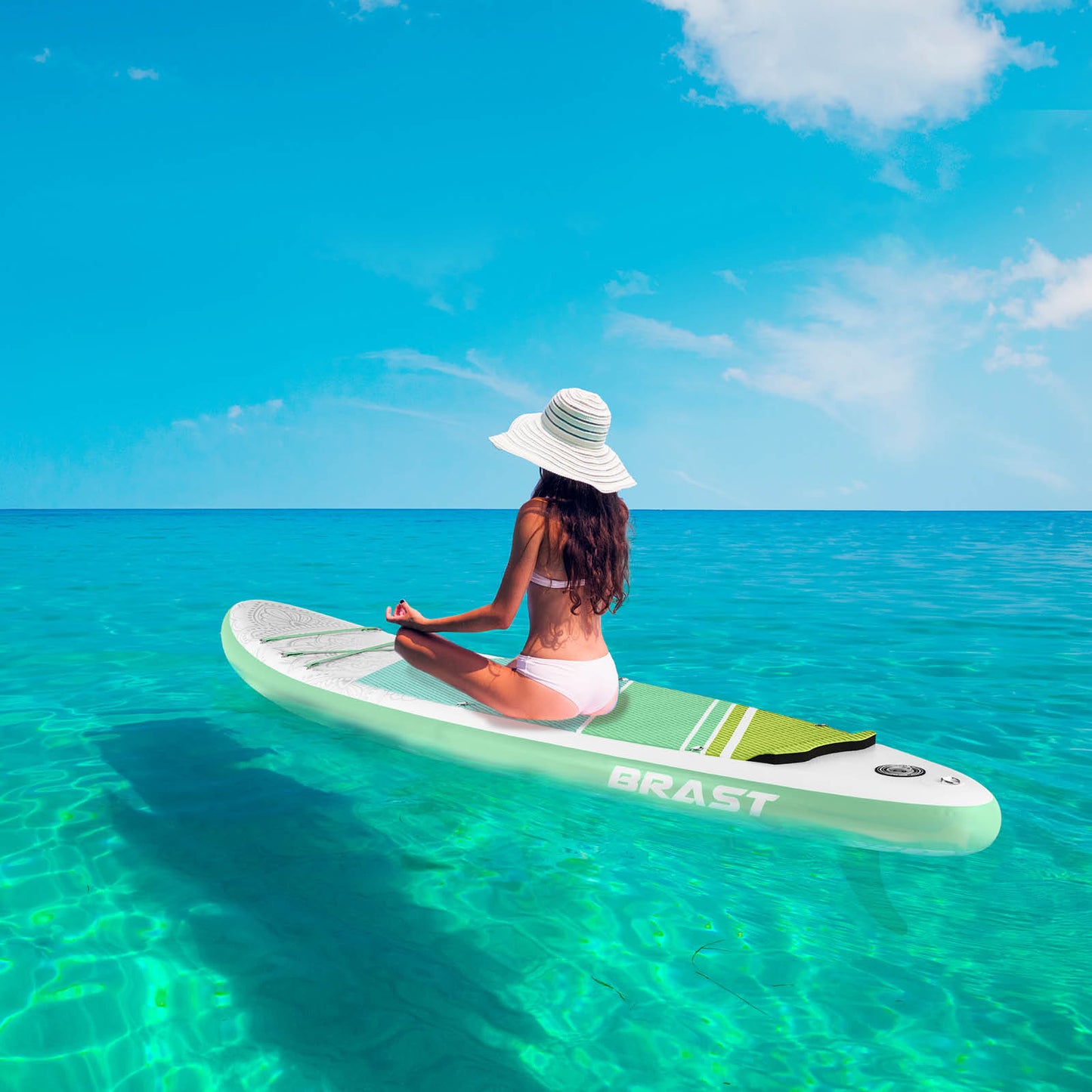 Aufblasbares SUP Board Set mit Sitz FLOWER 300 lime