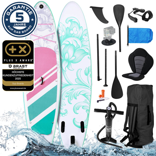 Aufblasbares SUP Board Set mit Sitz LILY 300 pastell