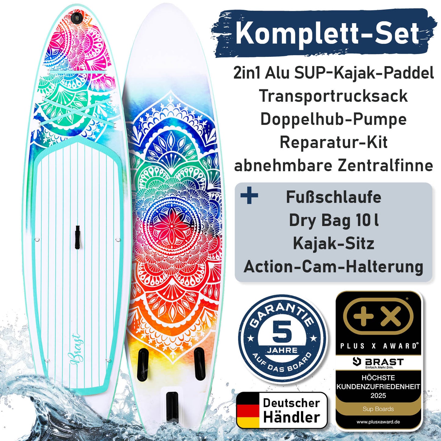 Aufblasbares SUP Board Set mit Sitz MANDALA 300
