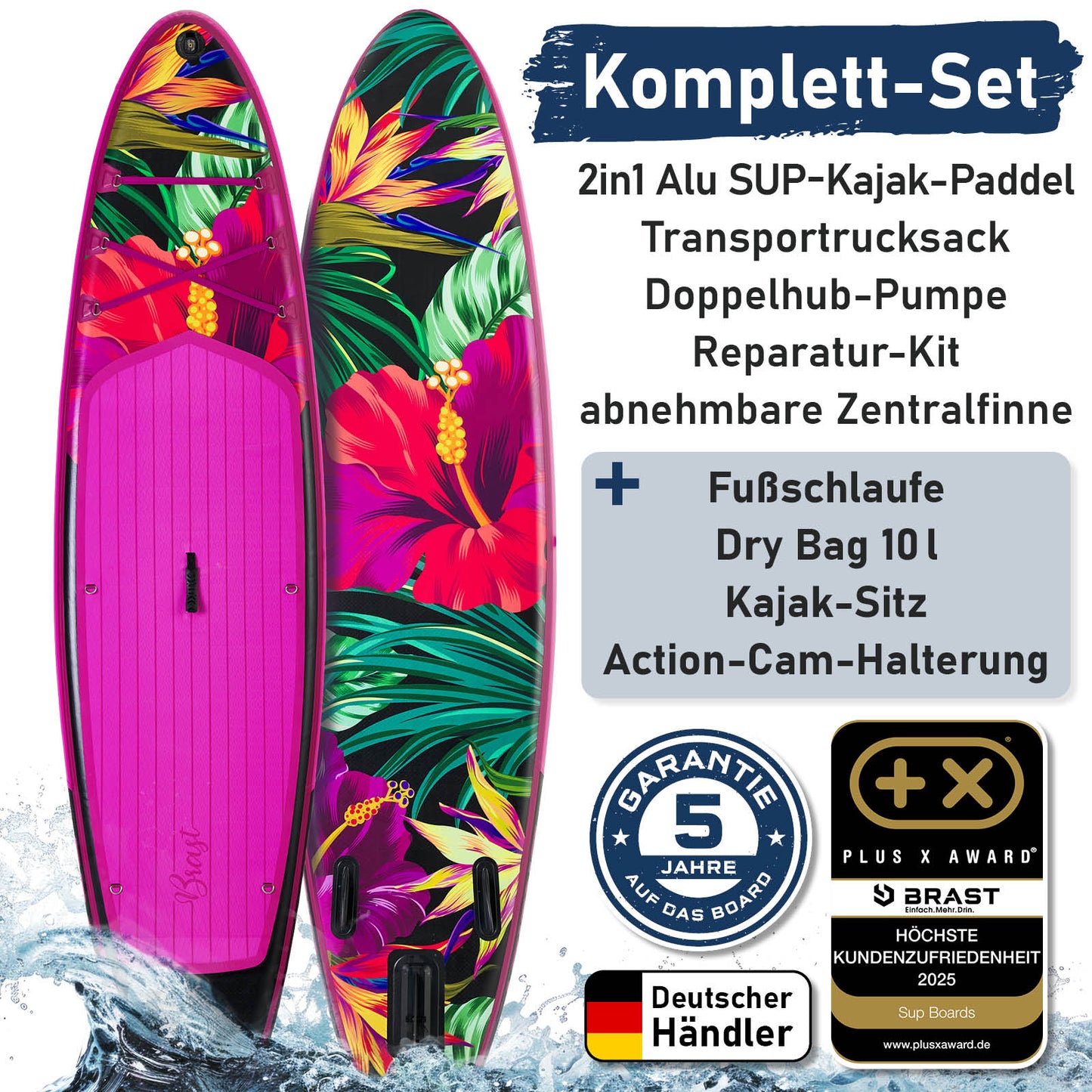 Aufblasbares SUP Board Set mit Sitz TROPIC 300