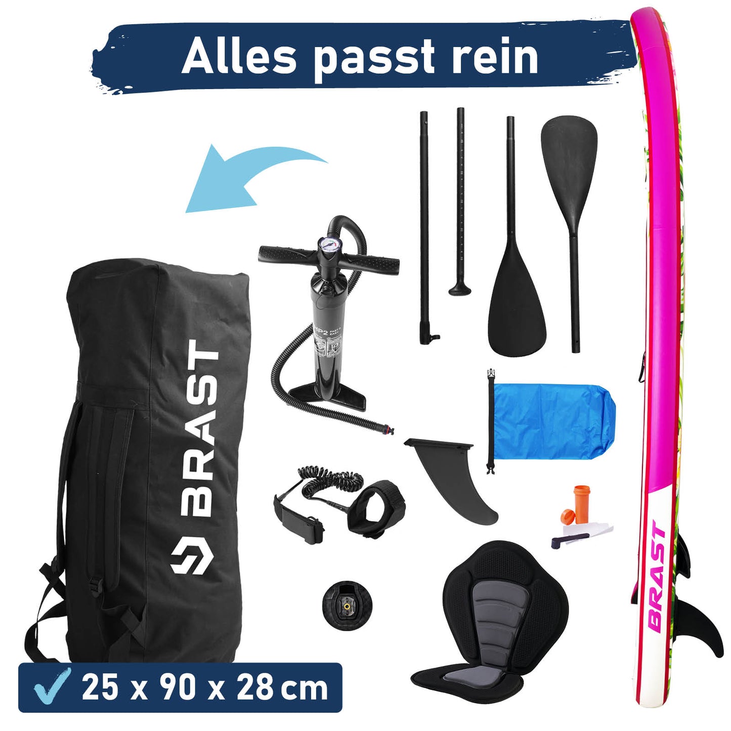 Aufblasbares SUP Board Set mit Sitz EDEN 300