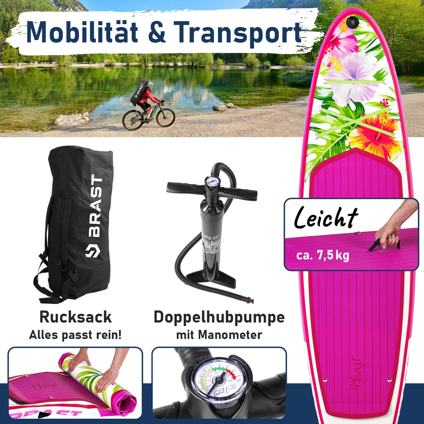 Aufblasbares SUP Board Set mit Sitz EDEN 300