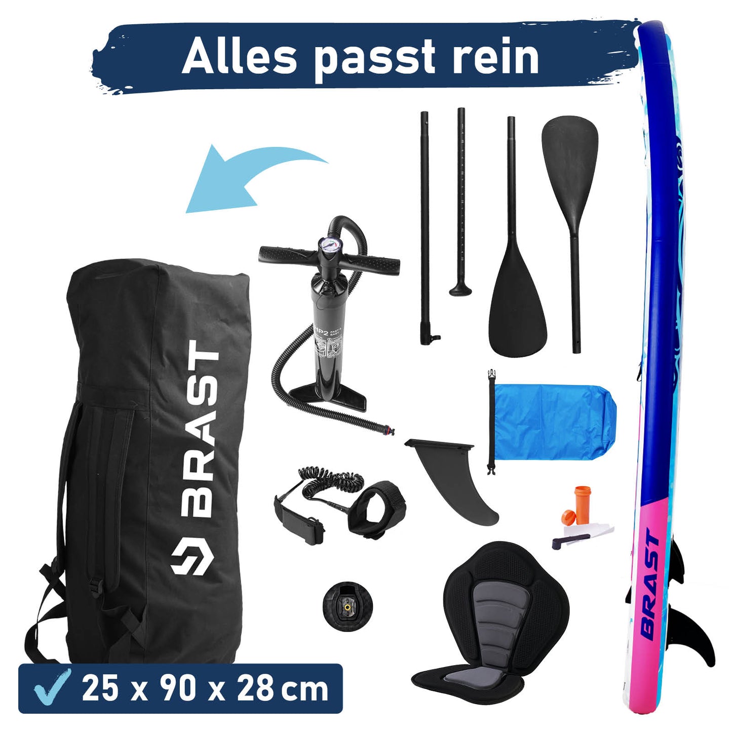 Aufblasbares SUP Board Set mit Sitz WATER 300