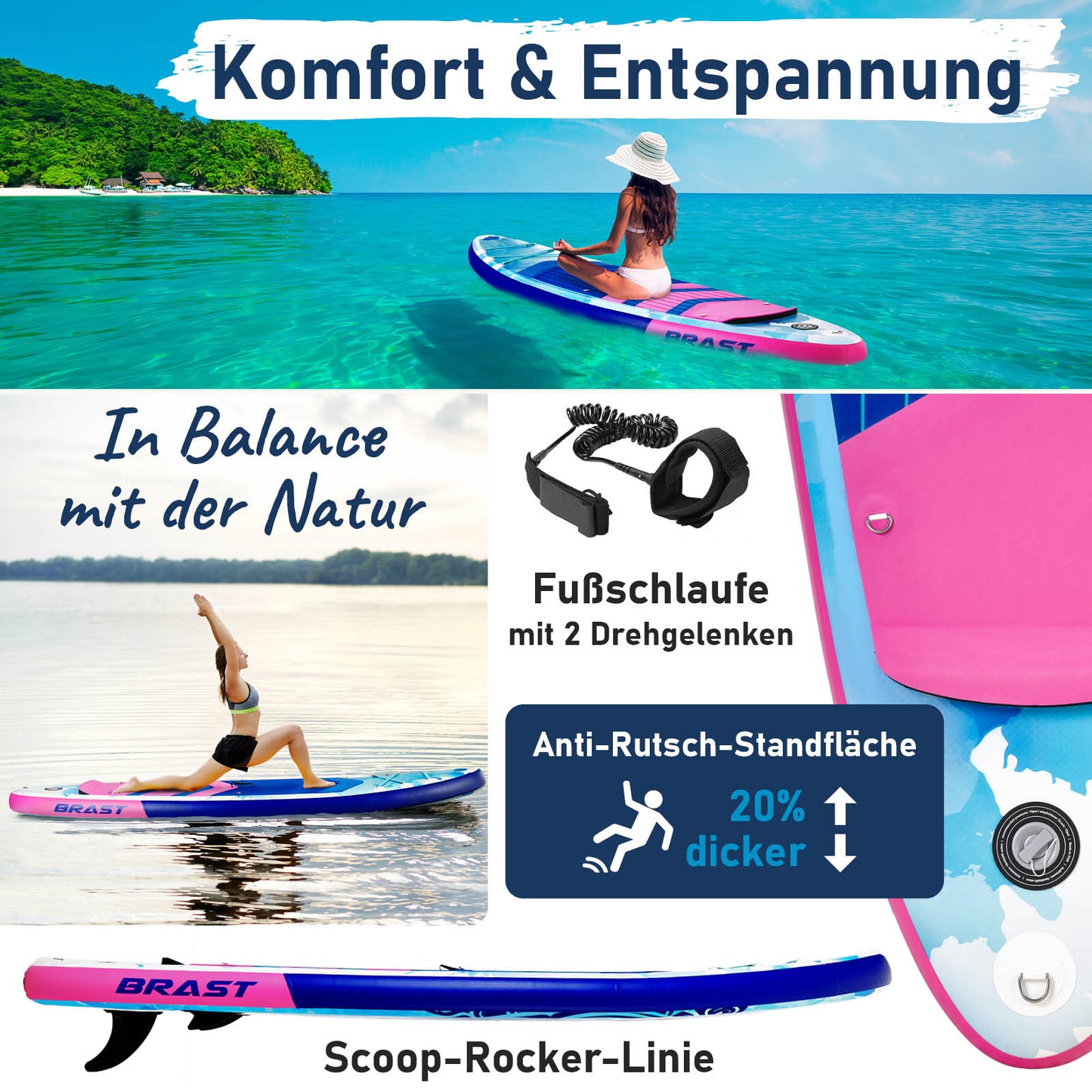 Aufblasbares SUP Board Set mit Sitz WATER 300