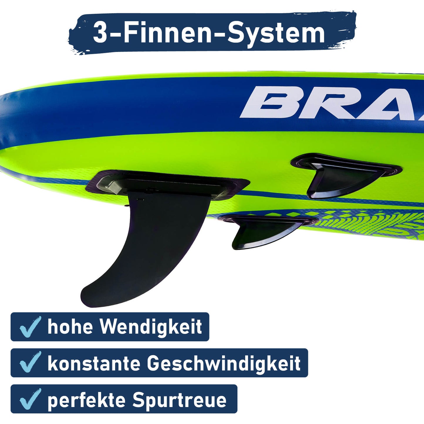 Aufblasbares SUP Board Set mit Sitz SHARK 320 green