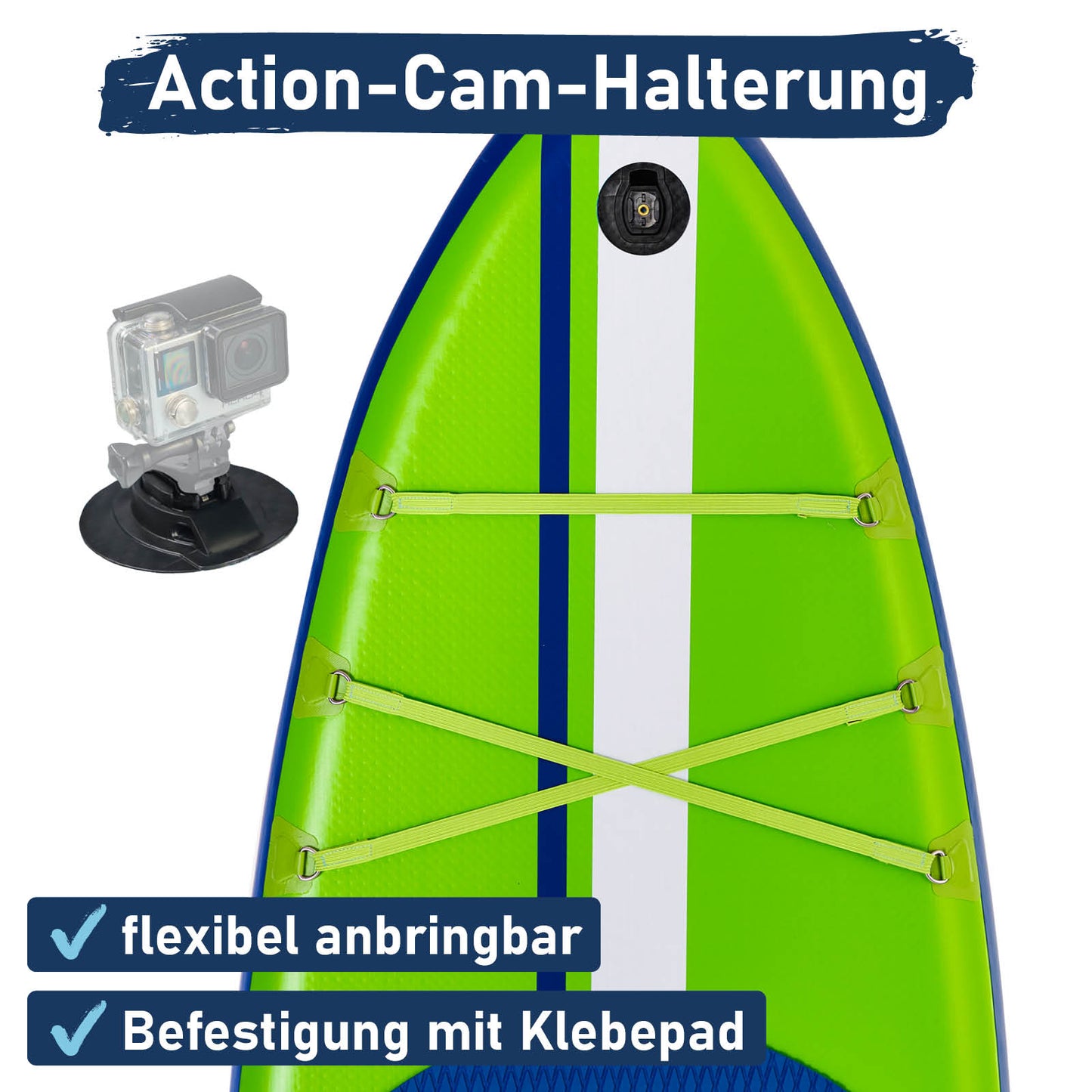 Aufblasbares SUP Board Set mit Sitz SHARK 320 green