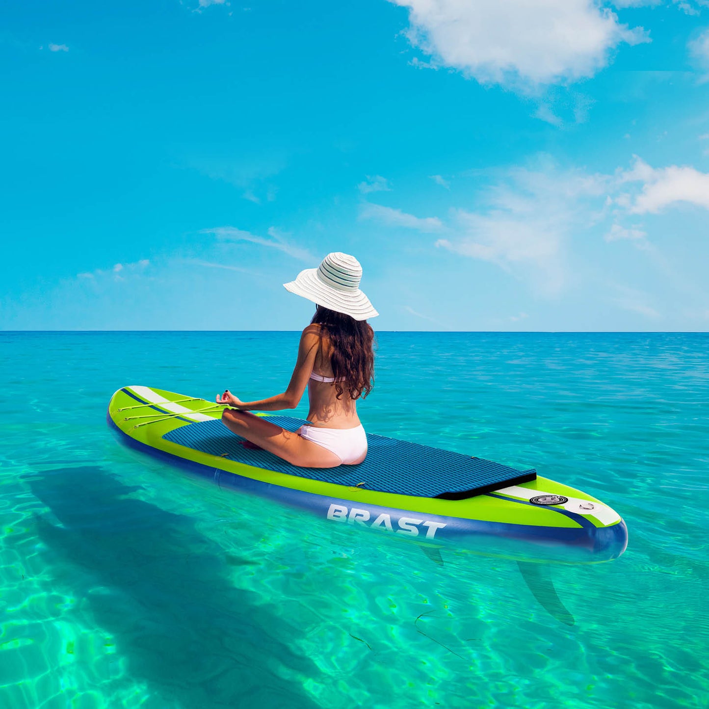 Aufblasbares SUP Board Set mit Sitz SHARK 320 green