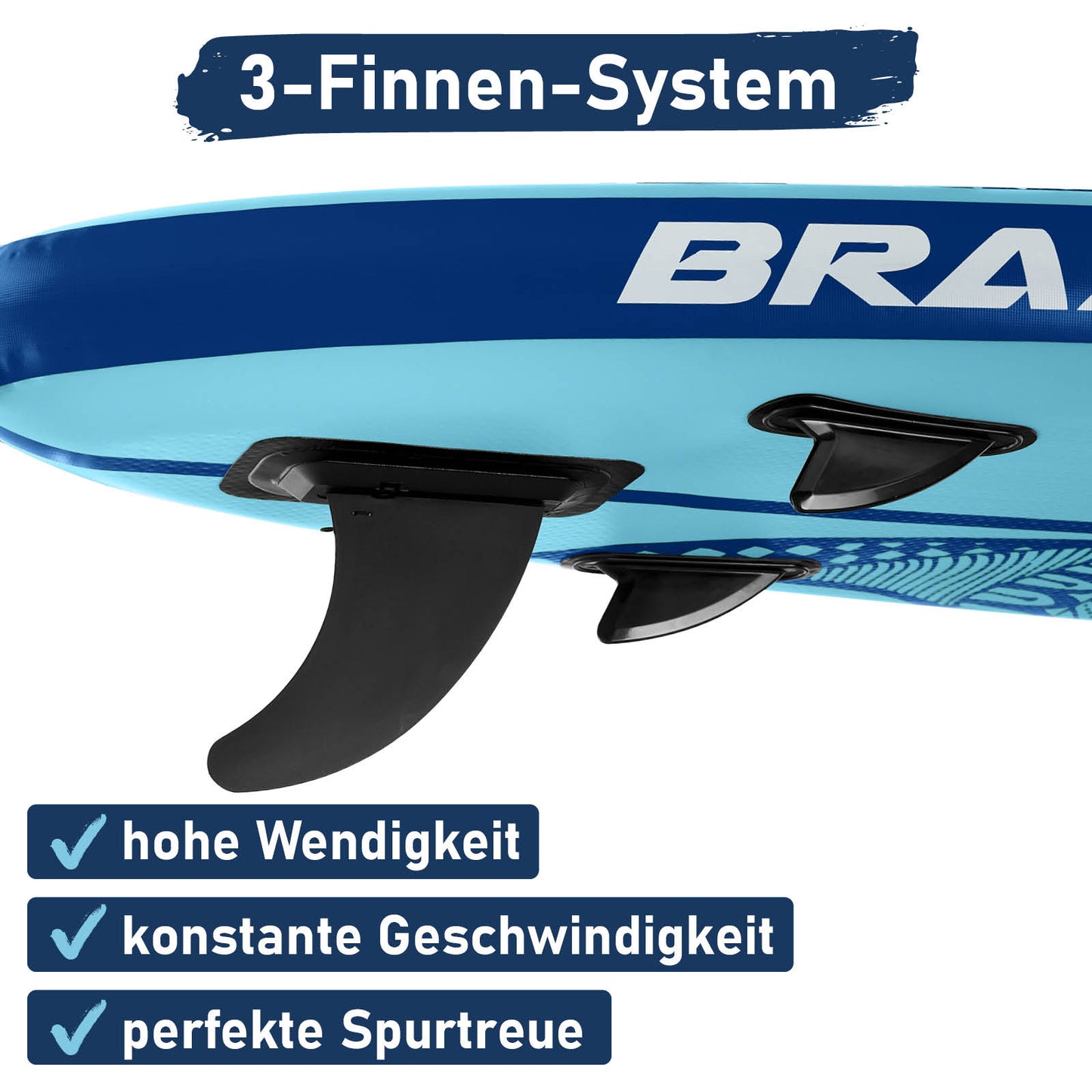 Aufblasbares SUP Board Set mit Sitz SHARK 320 blue