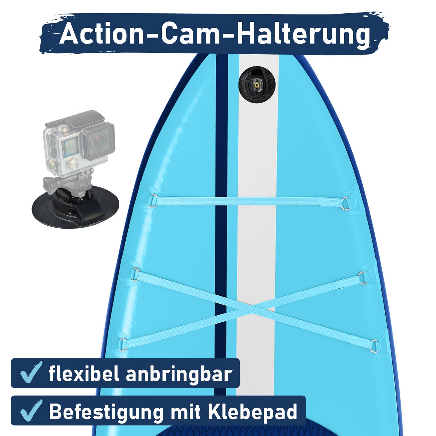 Aufblasbares SUP Board Set mit Sitz SHARK 320 blue