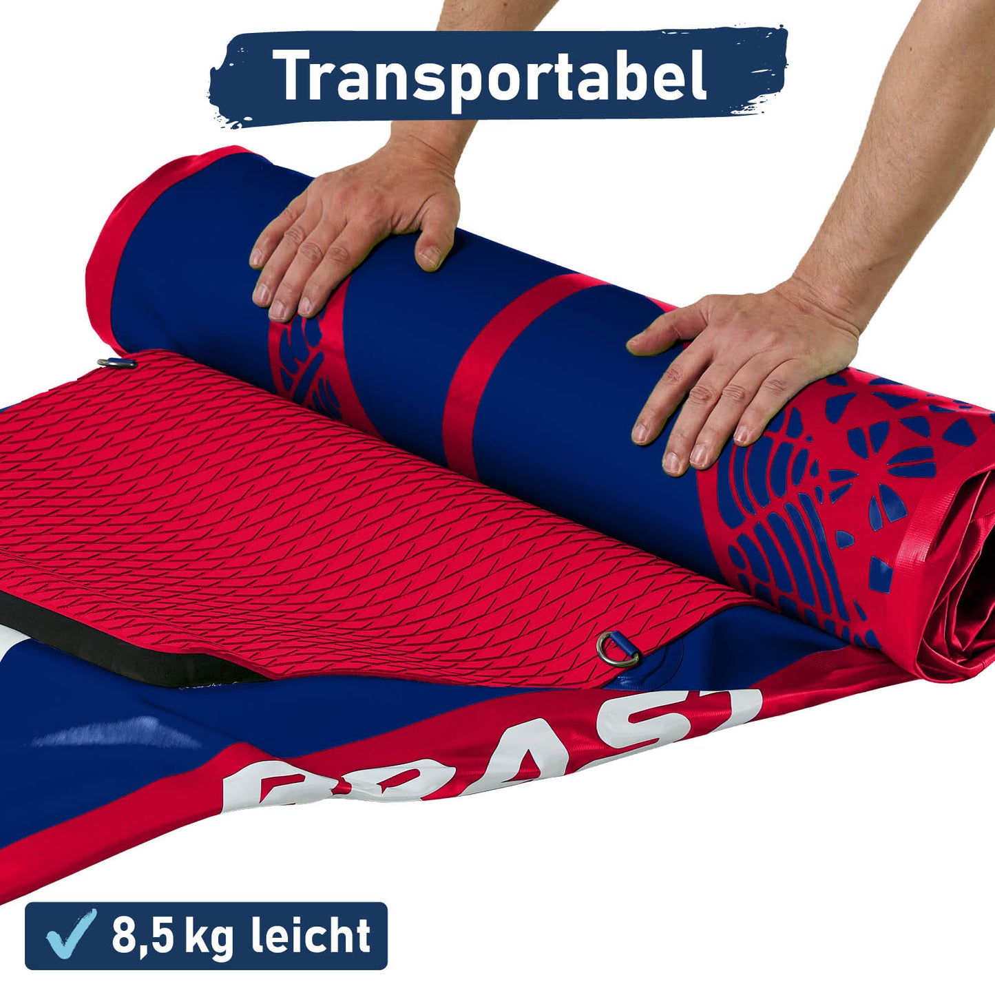 Aufblasbares SUP Board Set mit Sitz SHARK 320 blue/red