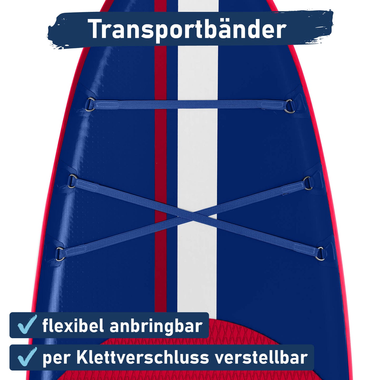 Aufblasbares SUP Board Set mit Sitz SHARK 320 blue/red