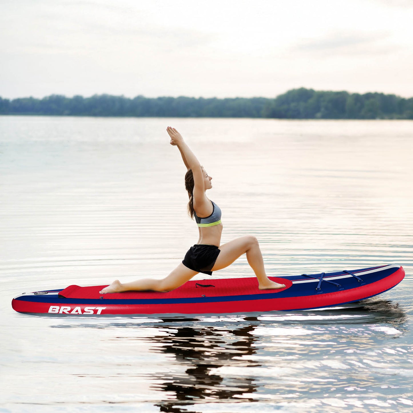 Aufblasbares SUP Board Set mit Sitz SHARK 320 blue/red