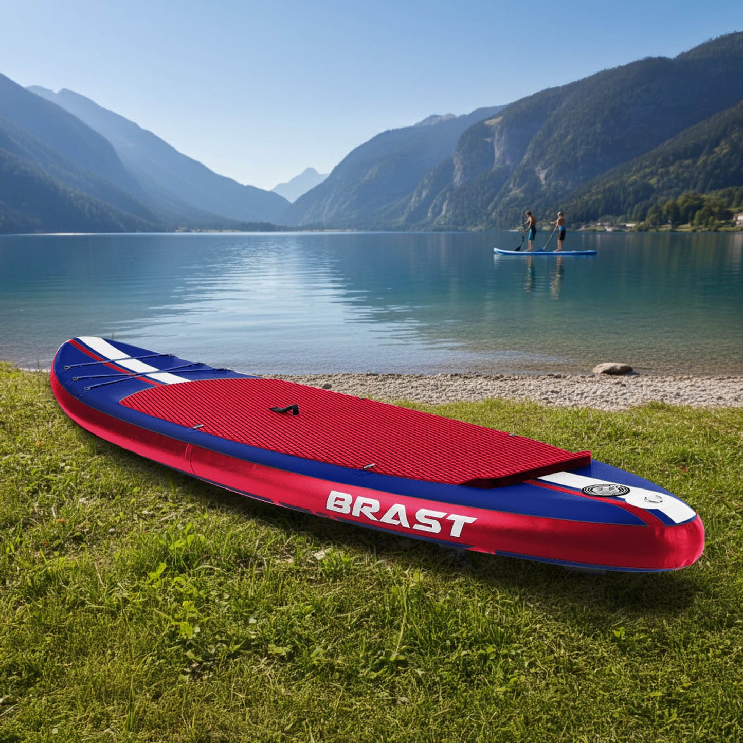Aufblasbares SUP Board Set mit Sitz SHARK 320 blue/red