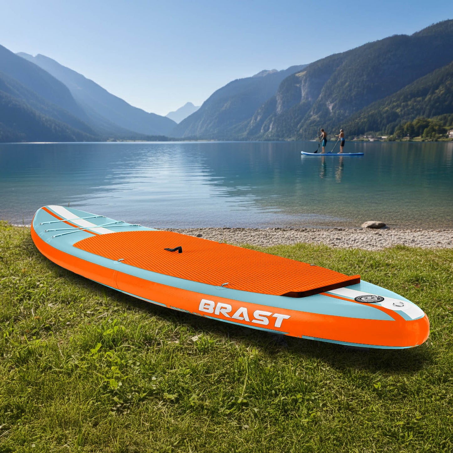 Aufblasbares SUP Board Set mit Sitz SHARK 320 light blue/orange