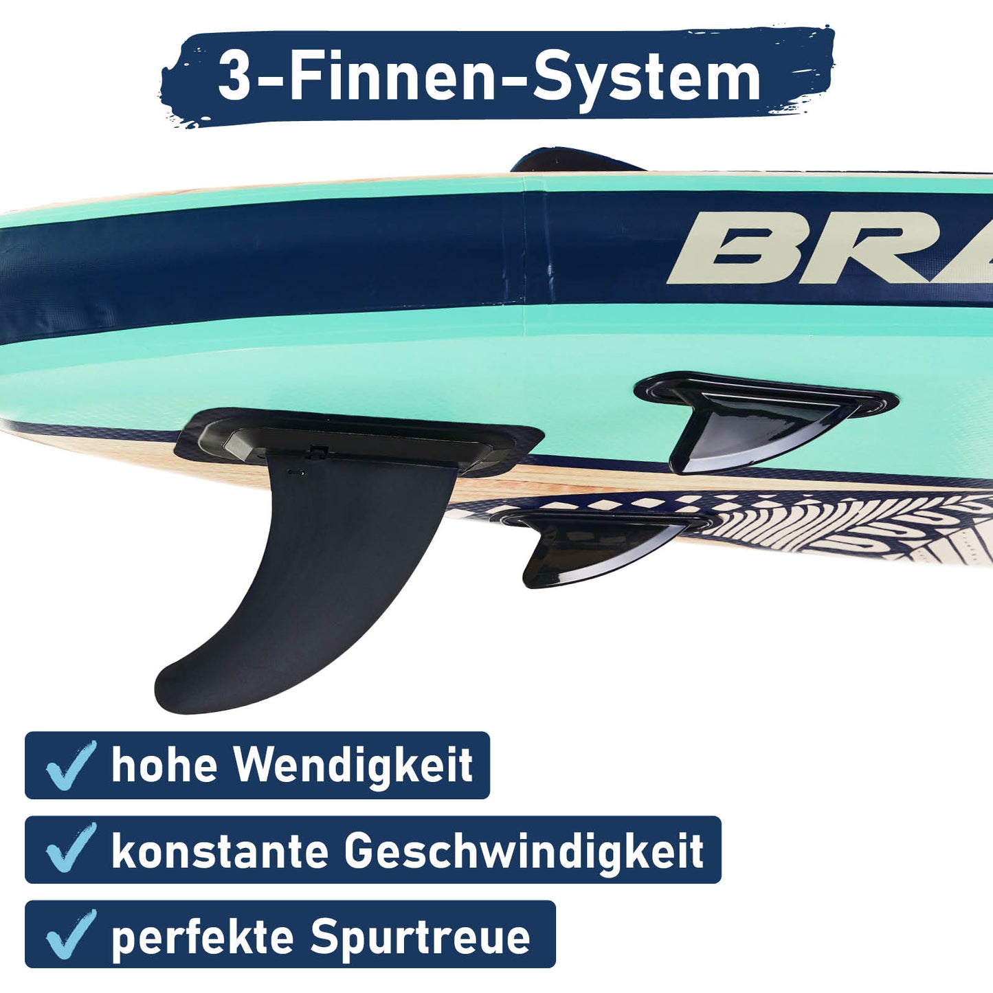 Aufblasbares SUP Board Set mit Sitz SHARK 320 nature