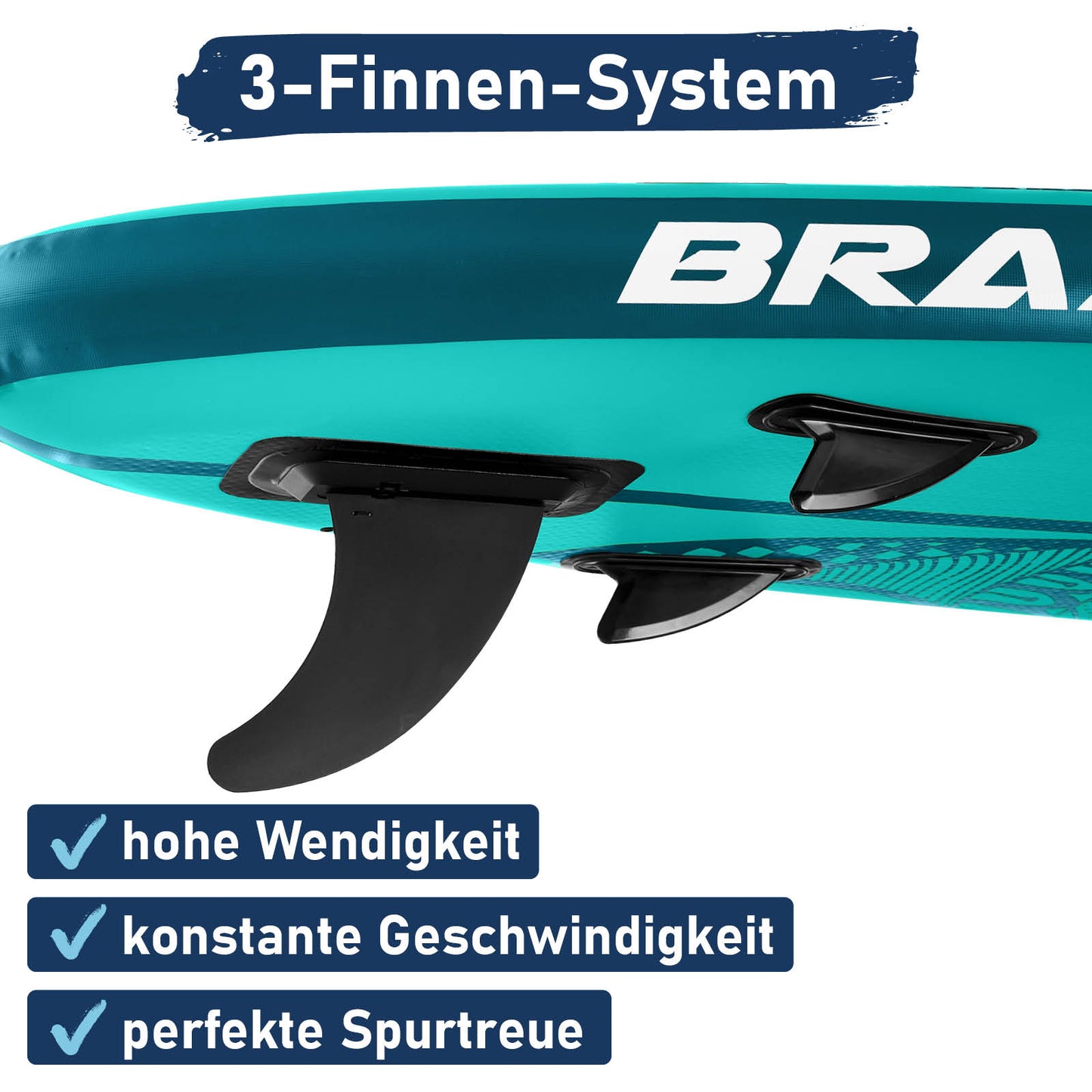 SUP Board aufblasbar mit Sitz SHARK 320 petrol