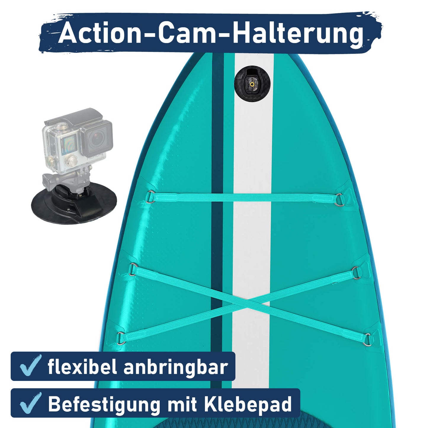 SUP Board aufblasbar mit Sitz SHARK 320 petrol