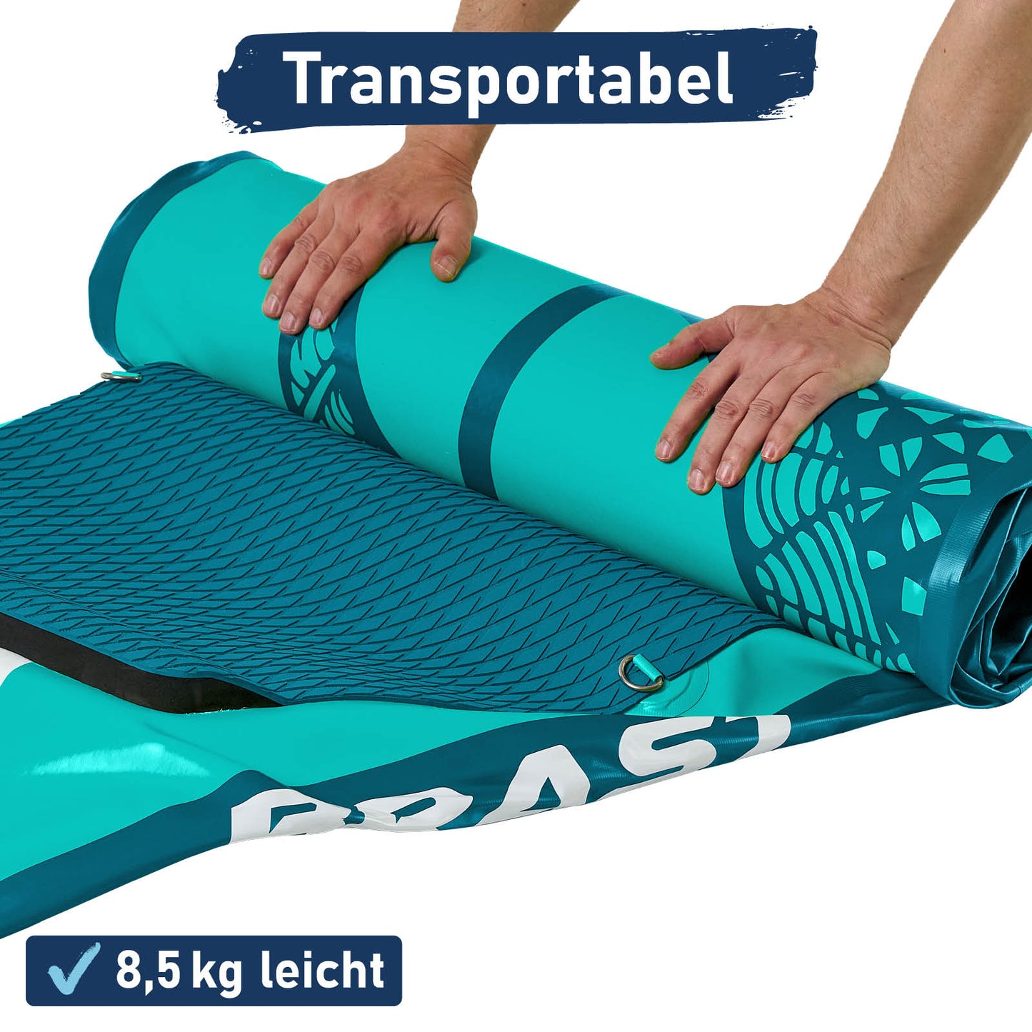 SUP Board aufblasbar mit Sitz SHARK 320 petrol