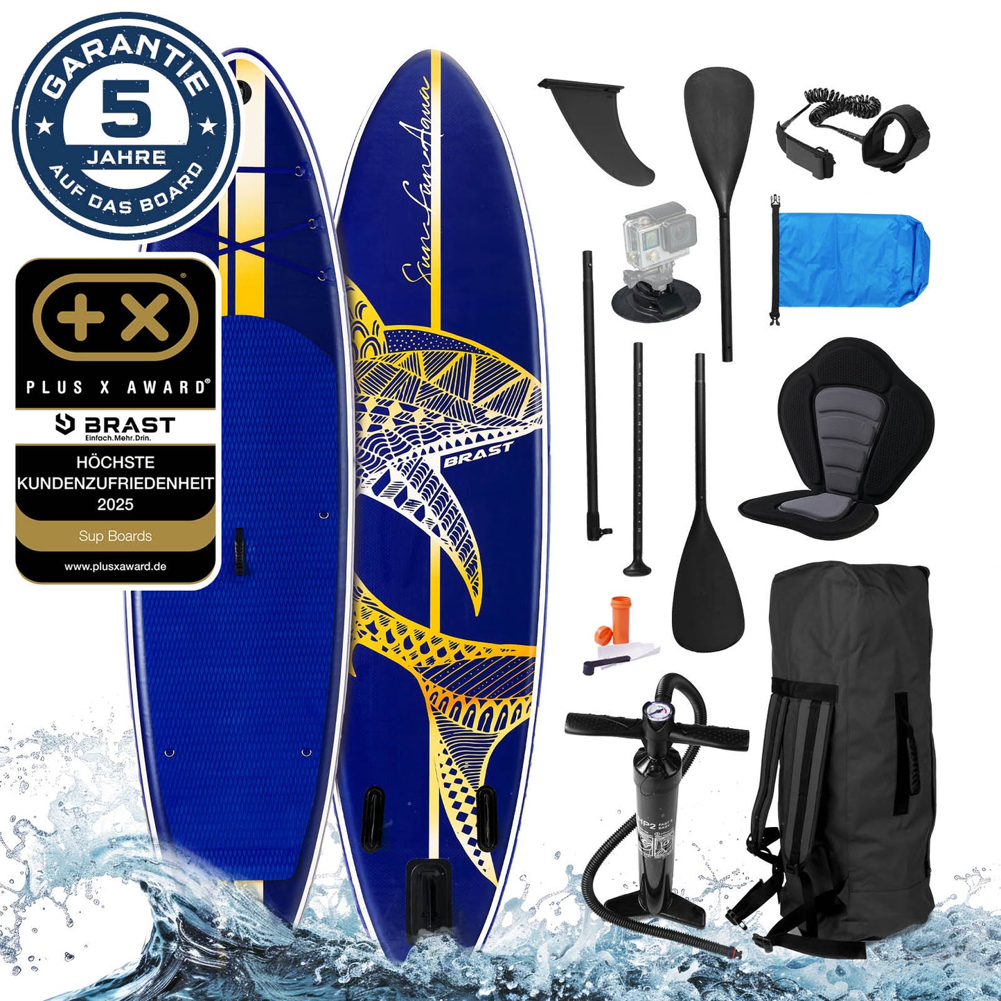 SUP Board aufblasbar mit Sitz SHARK 320 Deluxe