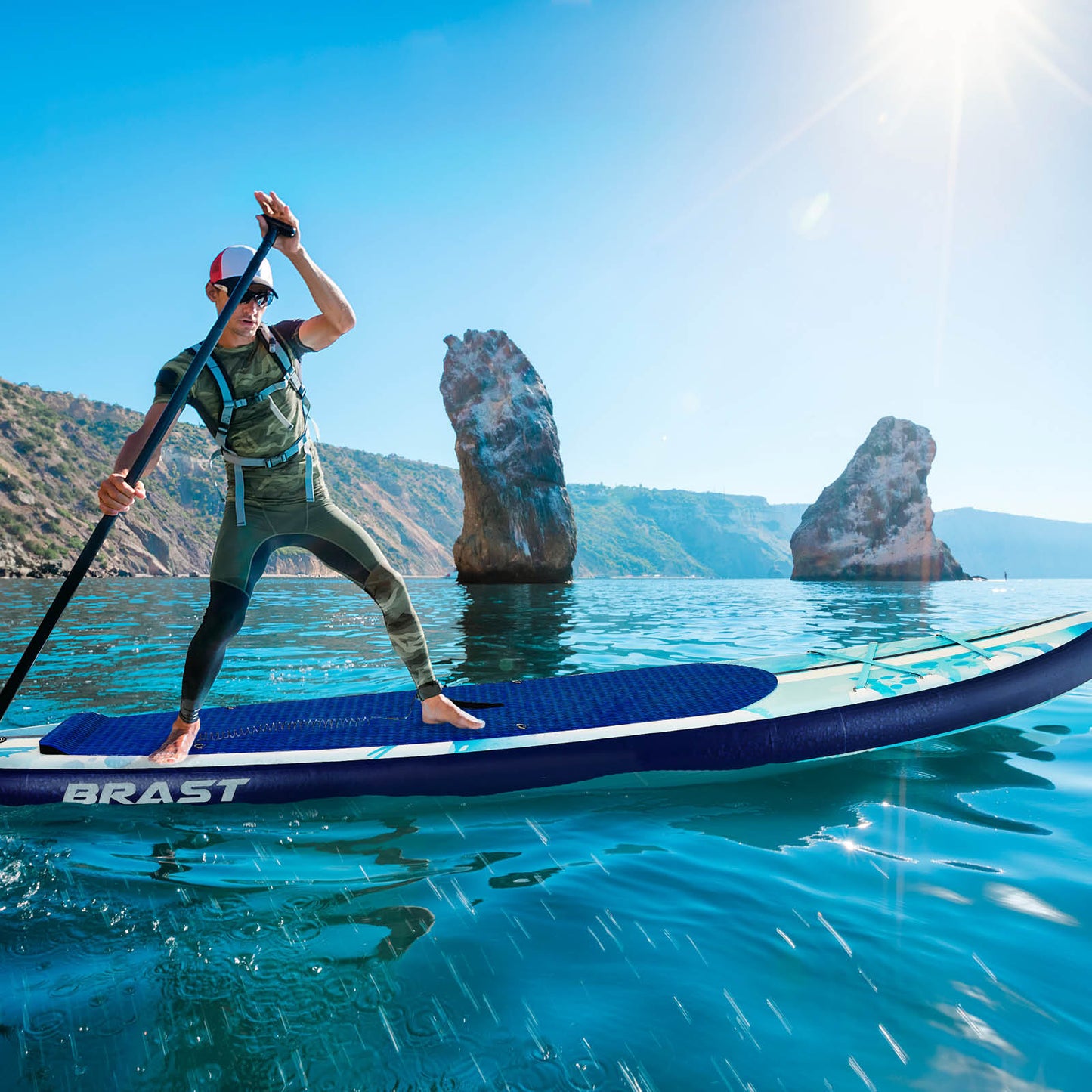 SUP Board aufblasbar mit Sitz SHARK 320 Splash