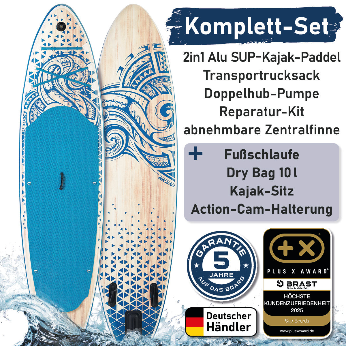 Aufblasbares SUP Board Set mit Sitz TRIBAL 320
