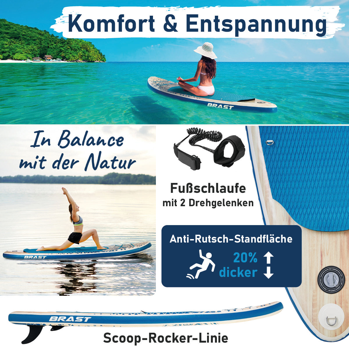 Aufblasbares SUP Board Set mit Sitz TRIBAL 320
