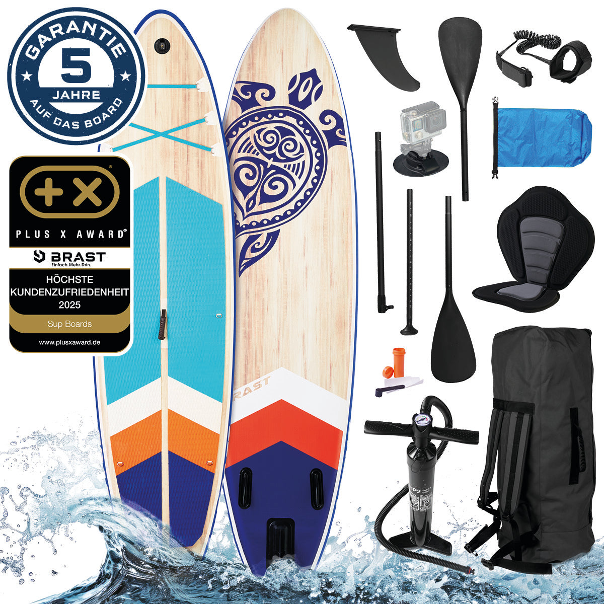Aufblasbares SUP Board Set mit Sitz TURTLE 320