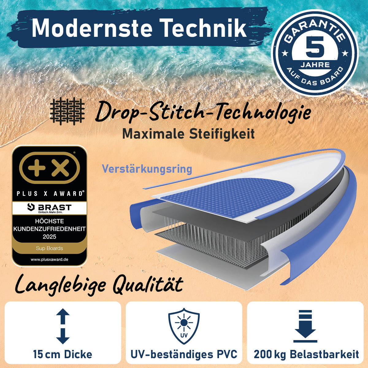 Aufblasbares SUP Board Set mit Sitz TURTLE 320