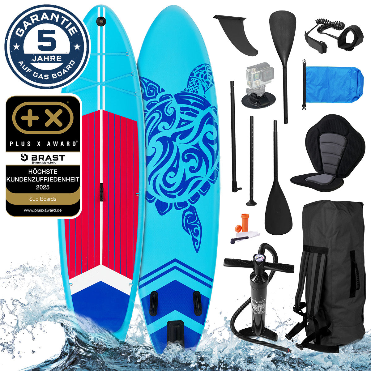 SUP Board aufblasbar TURTLE 320 blue