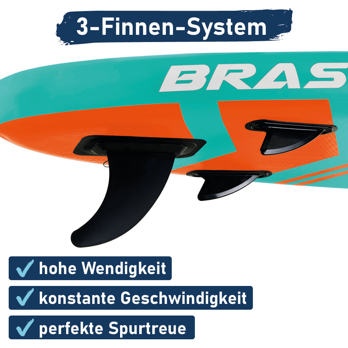 SUP Board aufblasbar TURTLE 320 petrol