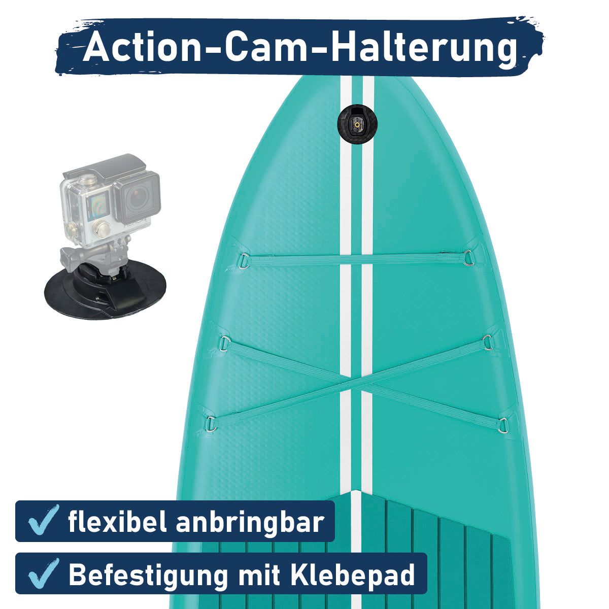 SUP Board aufblasbar TURTLE 320 petrol