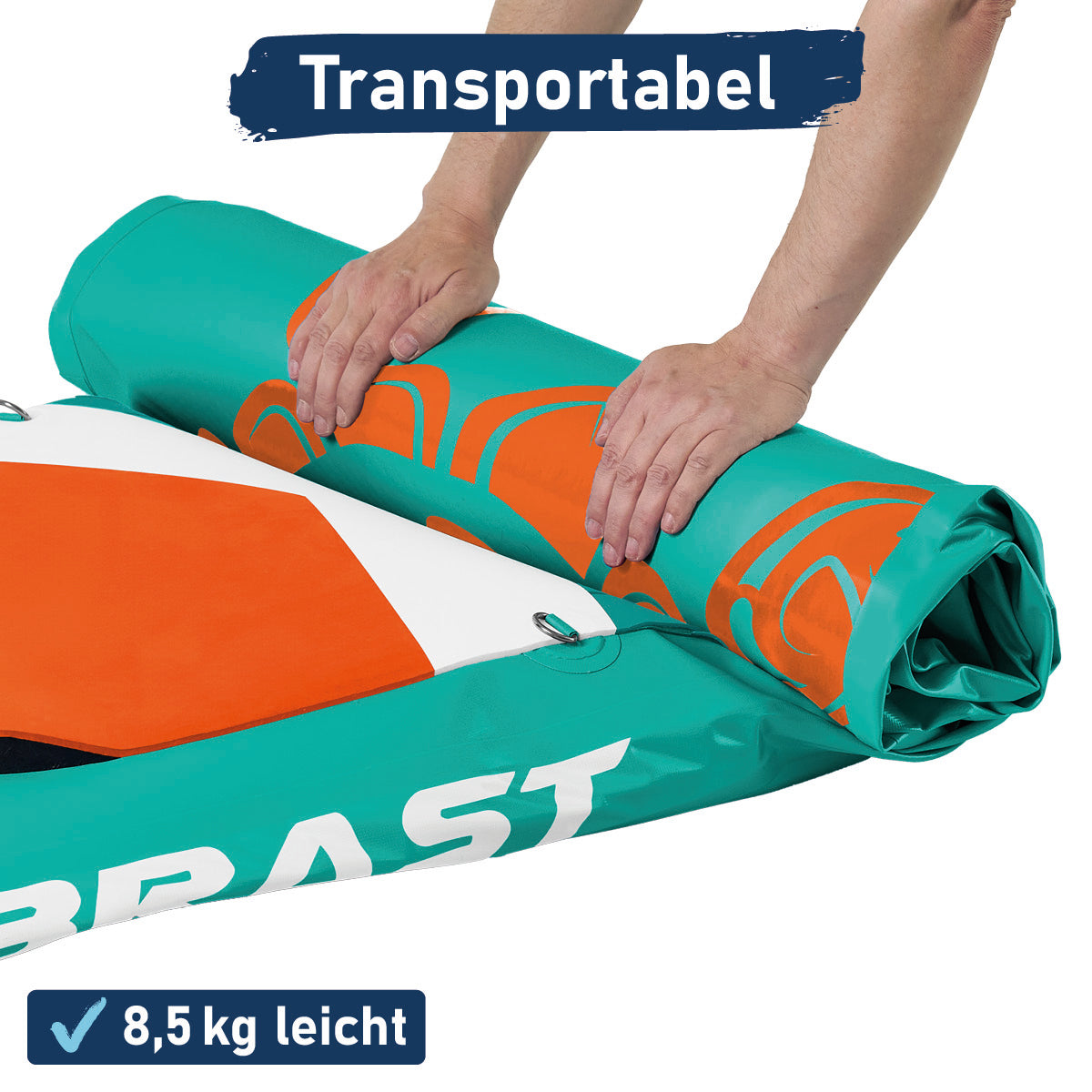SUP Board aufblasbar TURTLE 320 petrol